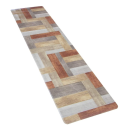 拭いてお手入れするキッチンマット　約４５×１８０ｃｍ　ウッド