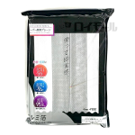 レースカーテン　裏箔プリント　スーパー断熱プレーン　１００×１０８　２枚組　ホワイト