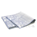 中敷ラグ　冷感ラナンキュラスラグ　１８０×１８０　ブルー