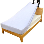 メリーナイト のびのびぴったり パイルシーツ S サックス