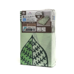 敷ふとんカバー　SL　約105×215cm　リーフ　グリーン