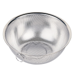 アットアクア　ステンレス製　パンチボール型ザル　足付　２７ｃｍ