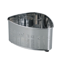 アットアクア　抗菌ステンレス製　深型三角コーナー（ゴム足付）