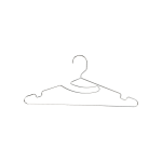 メタリア　ステンレス製　首もとを伸ばさないハンガー３本組　ＨＢ－６１８５