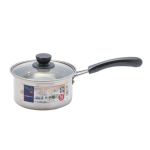 ベジック　ステンレス製　ガラス蓋付片手鍋　１４ｃｍ　ＨＢ６５１１