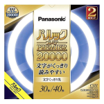 パナソニック　パルック プレミア20000 蛍光灯　丸形・スタータ形　３０形＋４０形　クール色　２本セット　FCL3040EDWMF32K