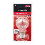パナソニック　ミニ電球　Ｅ１７口金　４０形　クリア　ＬＤＳ１００Ｖ３６ＷＣ２