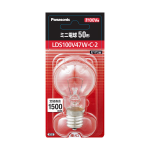 パナソニック　ミニ電球　Ｅ１７口金　５０形　クリア　ＬＤＳ１００Ｖ４７ＷＣ２