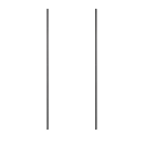 ルミナスノワール　[25mm]　ポール　１７４ｃｍ　２本セット