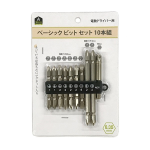 イエモア　電動ドライバー用　ベーシック ビットセット　１０本組