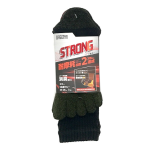WAGENYA ソックス　STRONG 耐久　５本指クルー丈 カラー　25-28cm　3足組