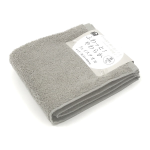 イエモア　ふわっと！ やわらか　フェイスタオル　モダングレー