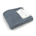 イエモア　ふわっと！ やわらか　フェイスタオル　スモークブルー