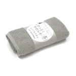 イエモア　ふわっと！ やわらか　ミニバスタオル　モダングレー