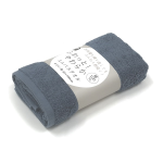 イエモア　ふわっと！ やわらか　ミニバスタオル　スモークブルー