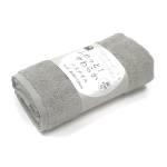 イエモア　ふわっと！ やわらか　バスタオル　モダングレー