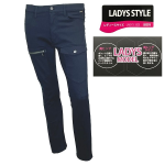 WAGENYA　ドビーストレッチ レディース美カーゴ　ネイビー　Ｓ