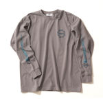 長袖ファイアTシャツ L グレー WAGENYA Design by JOURNALSTANDARD