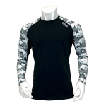 WAGENYA　吸汗速乾 コンプレッション　丸首　長袖　白カモフラ　Ｍ