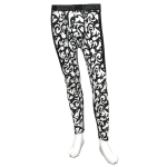 WAGENYA　制菌加工 裏起毛ストレッチ コンプレッション　スパッツ　ホワイトトライバル　Ｌ