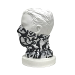 WAGENYA　制菌加工 裏起毛ストレッチ コンプレッション　ネックウォーマー　ホワイトトライバル　Ｆ