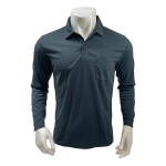 WAGENYA　ASEDRY　ポロシャツ　長袖　チャコール　L