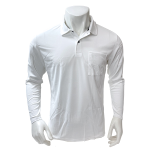 WAGENYA　ASEDRY　ポロシャツ　長袖　ホワイト　L