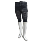 WAGENYA　コーデュラストレッチデニムハーフ　ブラック　Ｓ