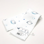 フェイスタオル　ガーゼ＆パイル　シマエナガミズアビ