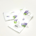 フェイスタオル　ガーゼ＆パイル　ラベンダーウサギ