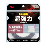 ３Ｍ スコッチ　超強力両面テープ　タイル表面用　１９ｍｍ×４ｍ