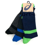 アシックス　つま先踵切替　クルー丈　消臭　３足組　２４－２６