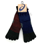 アシックス　１２丈　５本指　踵パイル　消臭　２足組　２６－２８