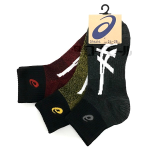 アシックス　１２丈　高耐久　杢カラー　３足組　２４－２６