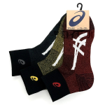 アシックス　１２丈　高耐久　杢カラー　３足組　２６－２８