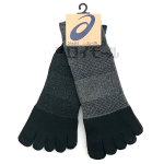 アシックス　１２丈　５本指　高耐久　杢　２足組　２４－２６