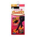 ココピタ あったか実感 レディースタイツ 80デニール 無地 ブラック M-L