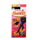ココピタ あったか実感 レディースタイツ 80デニール 無地 ブラック L-LL