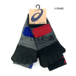 アシックス　発熱　クルー丈　５本指　２４～２６ｃｍ　２足組