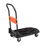 トラスコ　樹脂台車　カルティオ（新型）　７８０×４９０　ブラック　折畳　樹脂ストッパー付