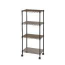 ドウシシャ カラーラック [19mm] 4段45W ウッドシート付