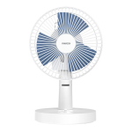 マーメイド 扇風機 LEDライトつきクリアハンディファン(F サックス): ジュニア - ナルミヤ