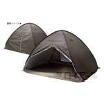 山善　キャンパーズコレクション　ワンタッチサンシェード　カーキ　ＣＯＳ－６ＵＶ（ＫＨ）