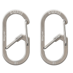 ナイトアイズ　Ｇカラビナー　＃１　２個入　ステンレスシルバー　ＮＩ５９１８２