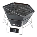 キャプテンスタッグ　ＣＳブラックラベル　ヘキサステンレスファイアグリル　ＵＧ－５０