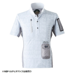 アイズフロンティア　#１２５ 冷却ペルチェ専用半袖ポロシャツ　ホワイトキャラクター　３Ｌ