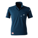 アイズフロンティア　＃５２５　パウダードライストレッチ　半袖ポロシャツ　ネイビー　Ｌ