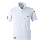 アイズフロンティア　＃５２５　パウダードライストレッチ　半袖ポロシャツ　ホワイト　ＬＬ