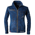 アイズフロンティア　＃7710　3Dストレッチラインストーンデニムジャケット　カモフラＩ.Ｄ.　ＬＬ