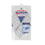 ボタン付き 保冷剤付　ポケットクールマフラー　ダイヤ　ＧＹ